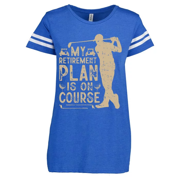 My Retirement Plan Is On Course Enza Ladies Jersey Football T-Shirt