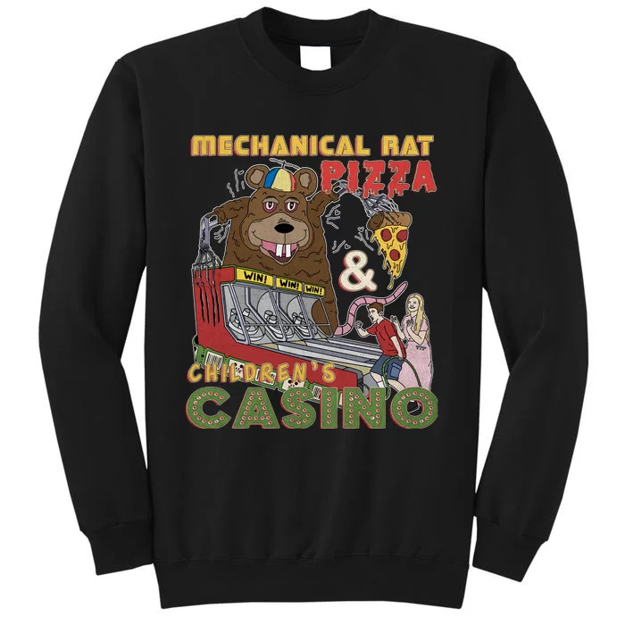 Mechanical Rat Pizza & Child Casino Tall Sweatshirt