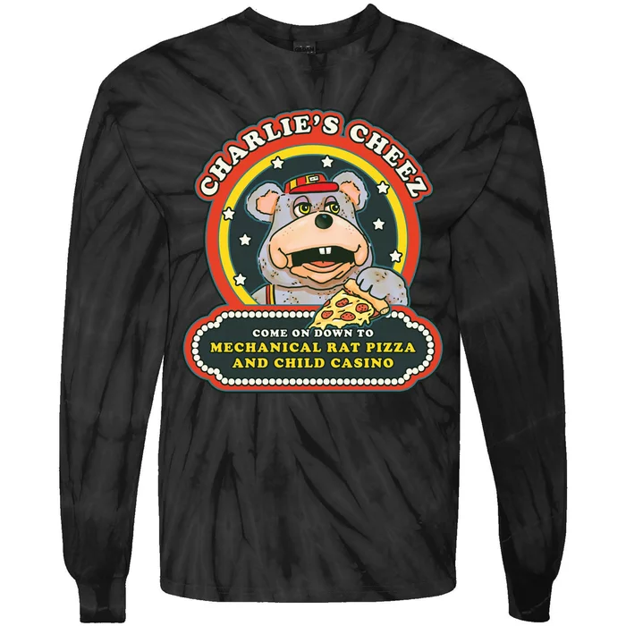 Mechanical Rat Pizza & Child Casino Tie-Dye Long Sleeve Shirt