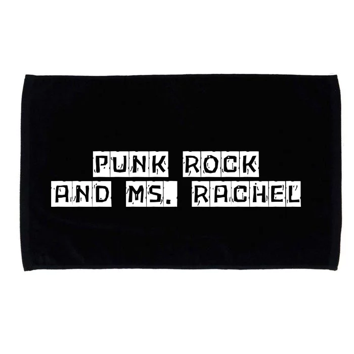 Ms. Rachel Punk Rock And Ms. Rachel Funny Ms Rachel Microfiber Hand Towel