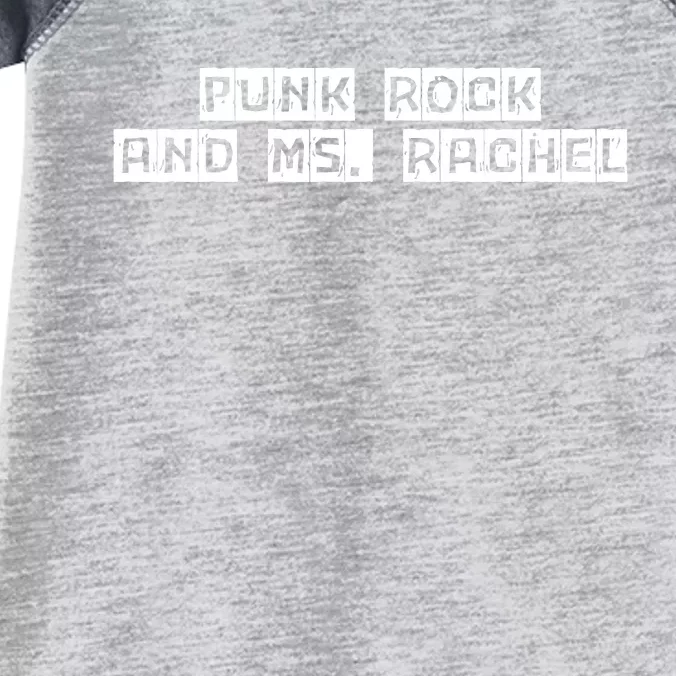 Ms. Rachel Punk Rock And Ms. Rachel Funny Ms Rachel Infant Baby Jersey Bodysuit