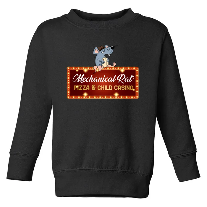 Mechanical Rat Pizza & Child Casino Toddler Sweatshirt