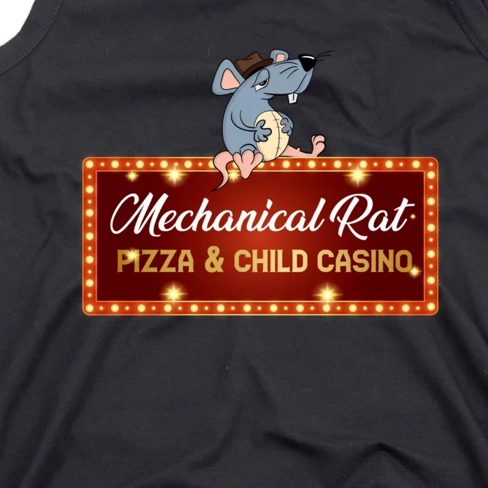 Mechanical Rat Pizza & Child Casino Tank Top