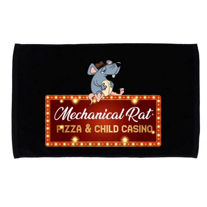 Mechanical Rat Pizza & Child Casino Microfiber Hand Towel