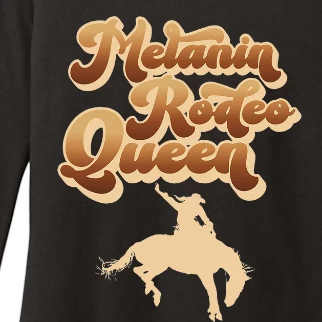 Melanin Rodeo Queen African American Southern Womens CVC Long Sleeve Shirt