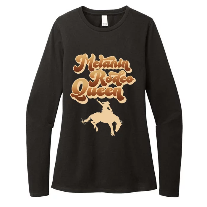 Melanin Rodeo Queen African American Southern Womens CVC Long Sleeve Shirt