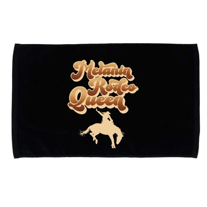 Melanin Rodeo Queen African American Southern Microfiber Hand Towel