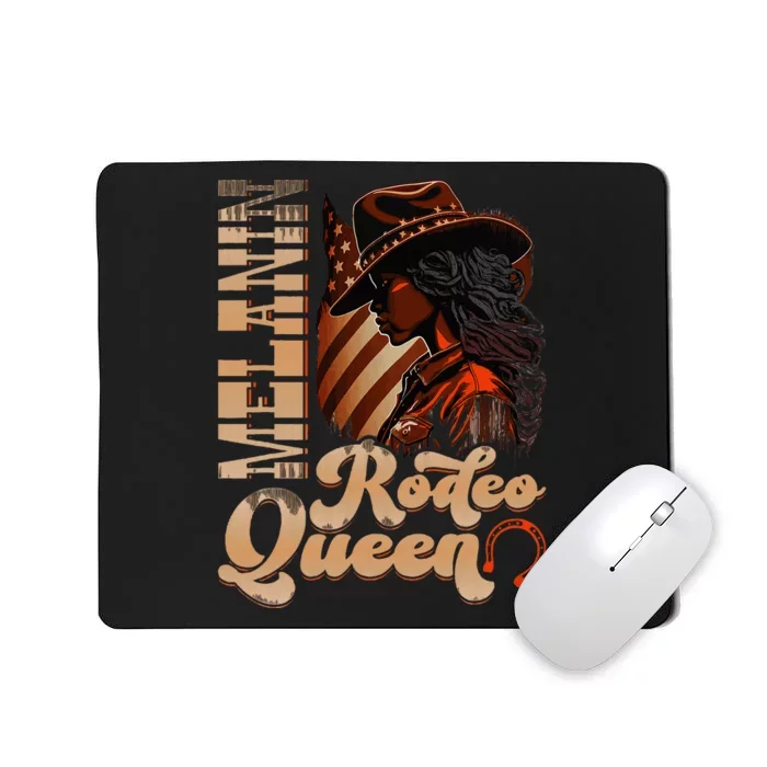 Melanin Rodeo Queen Countrygirl Africanamerican Cowgirl Mousepad