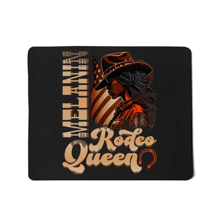 Melanin Rodeo Queen Countrygirl Africanamerican Cowgirl Mousepad