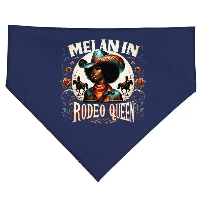 Melanin Rodeo Queen Africanamerican Melanin Cowgirl USA-Made Doggie Bandana