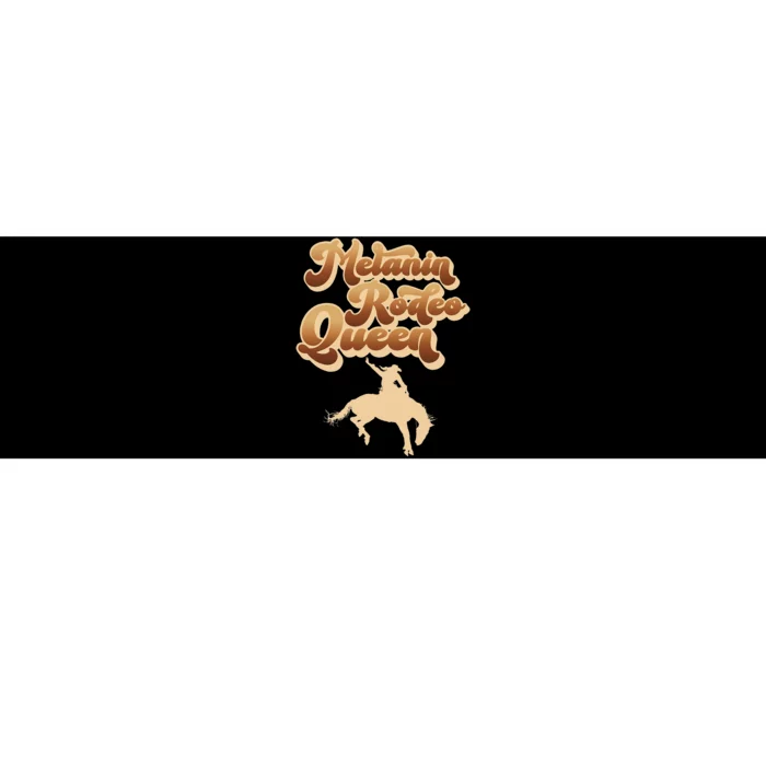 Melanin Rodeo Queen African American Southern Cowgirl Bumper Sticker