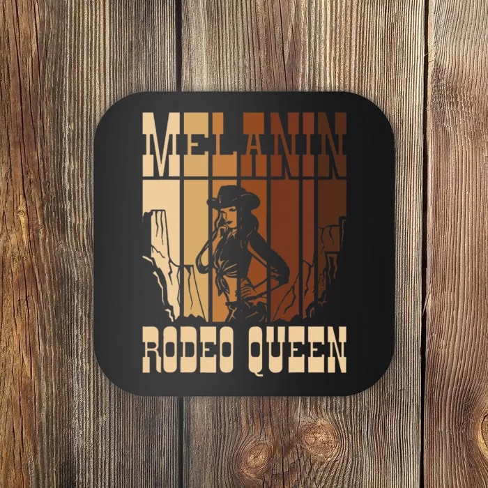 Melanin Rodeo Queen Countrygirl African American Cowgirl Coaster