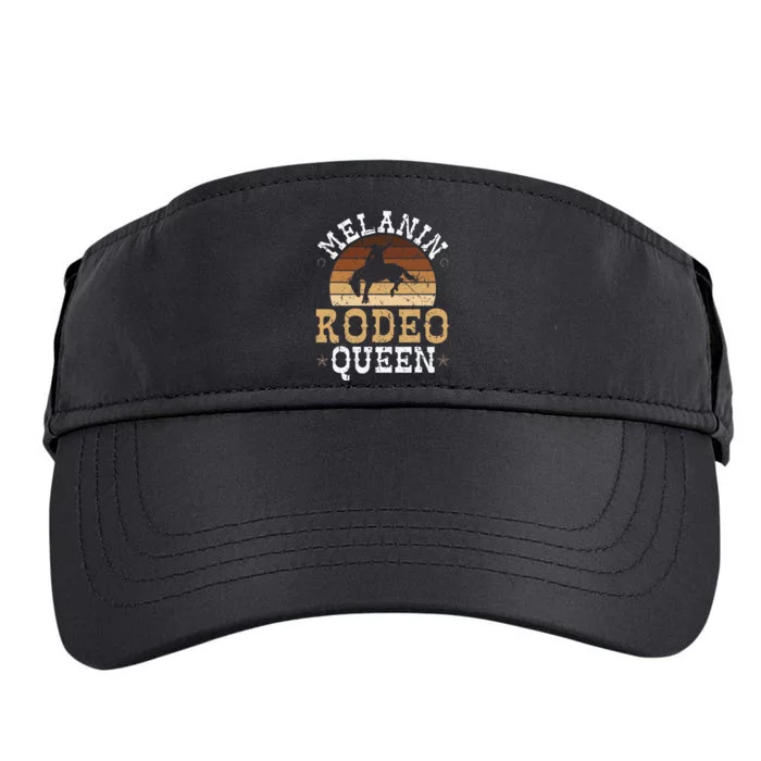 Melanin Rodeo Queen Bronc Riding African American Cowgirl Adult Drive Performance Visor