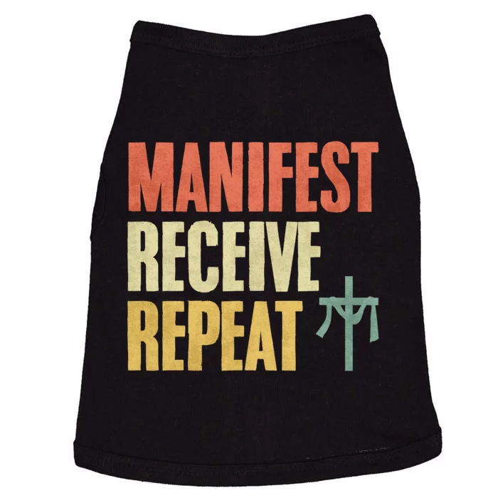 Manifest Receive Repeat Positive Thinking Law Of Attraction Doggie Tank