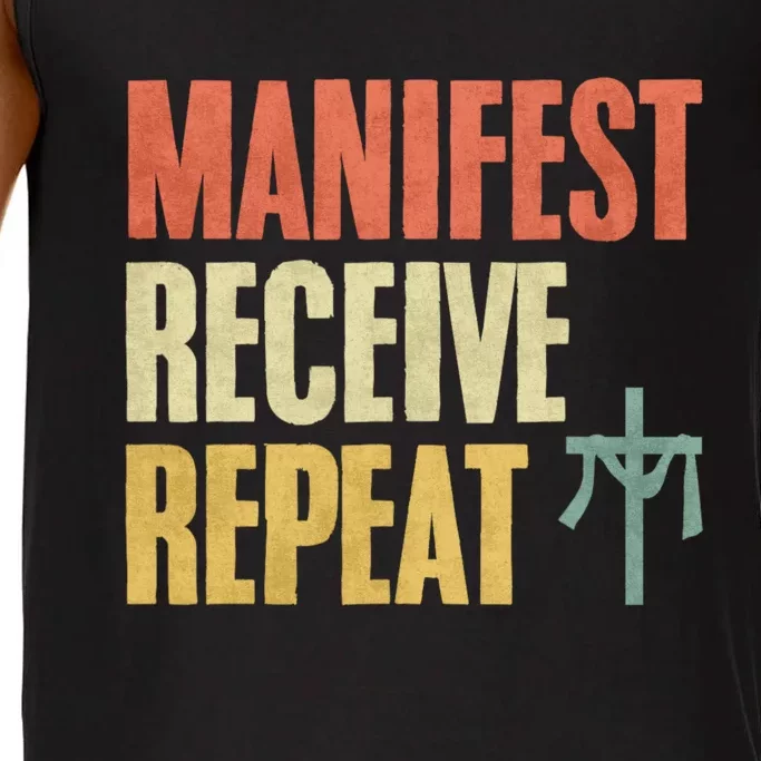 Manifest Receive Repeat Positive Thinking Law Of Attraction Comfort Colors® Tank Top