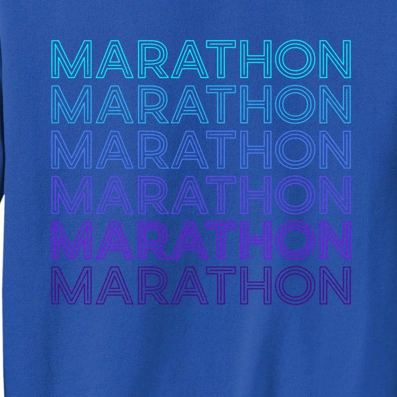 Marathon Runner Running Retro Gift Sweatshirt