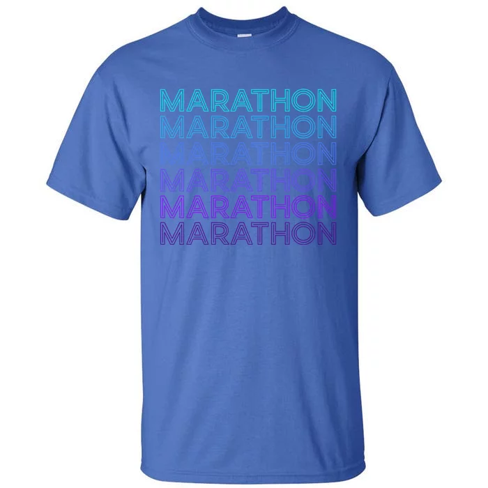 Marathon Runner Running Retro Gift Tall T-Shirt