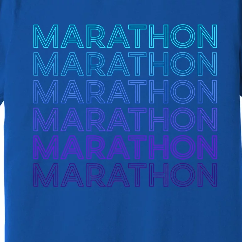 Marathon Runner Running Retro Gift Premium T-Shirt