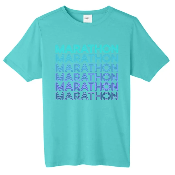 Marathon Runner Running Retro Gift ChromaSoft Performance T-Shirt