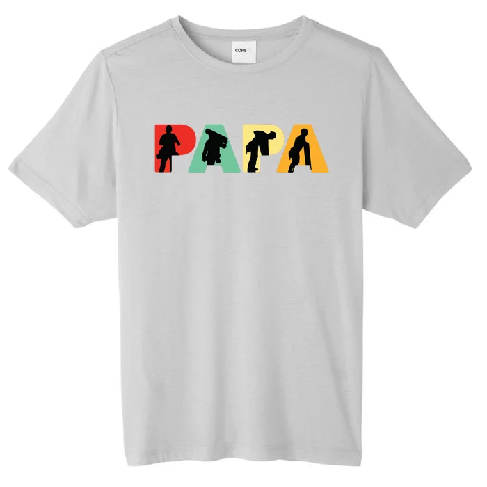 Men Retro Roofer Dad T Funny Papa Roofer ChromaSoft Performance T-Shirt