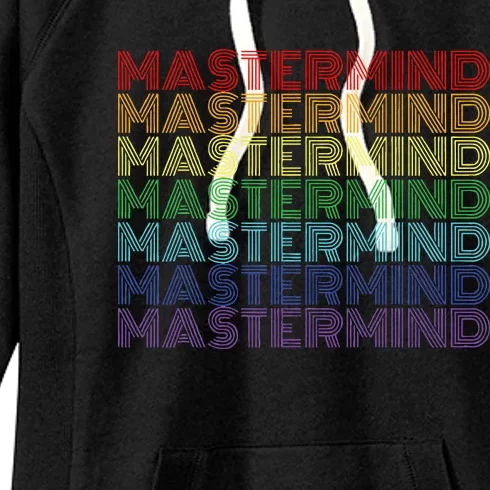 Mastermind Retro Rainbow Gift For Music Fan Women's Fleece Hoodie