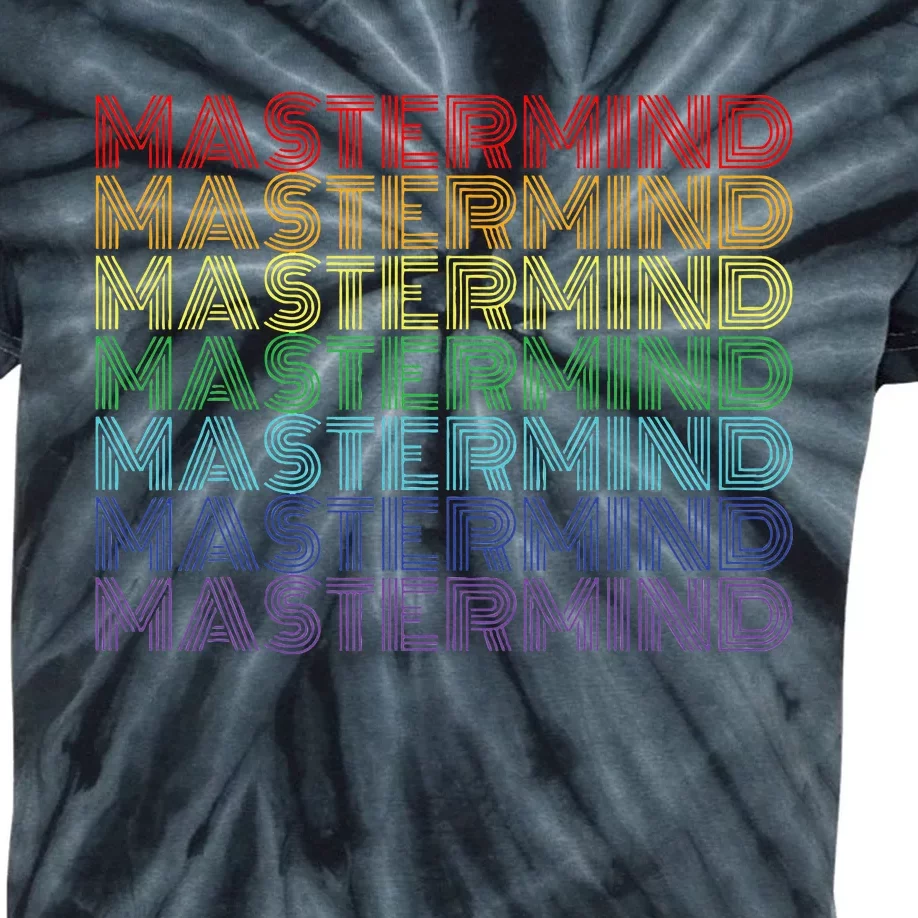 Mastermind Retro Rainbow Gift For Music Fan Kids Tie-Dye T-Shirt