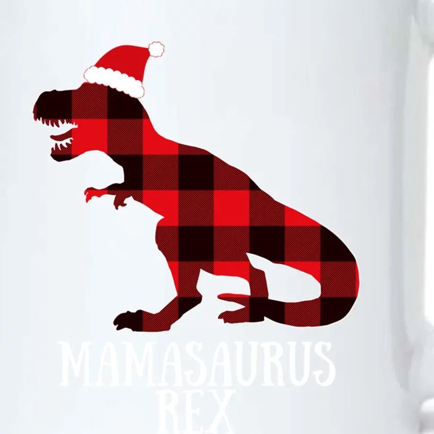 Mamasaurus Rex Red Check Trex Christmas Merch Great Gift Black Color Changing Mug