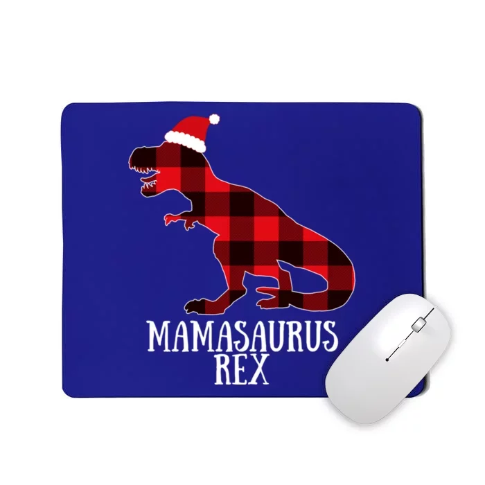 Mamasaurus Rex Red Check Trex Christmas Merch Great Gift Mousepad