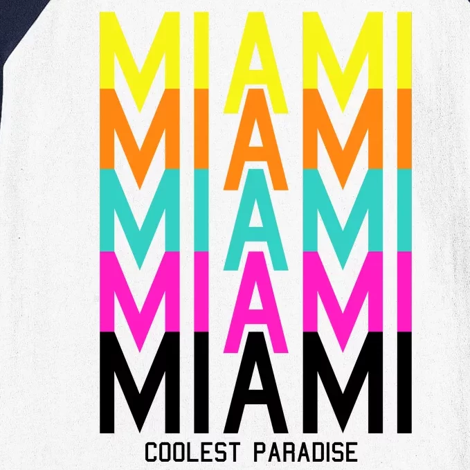 Miami Retro Repeat Baseball Sleeve Shirt