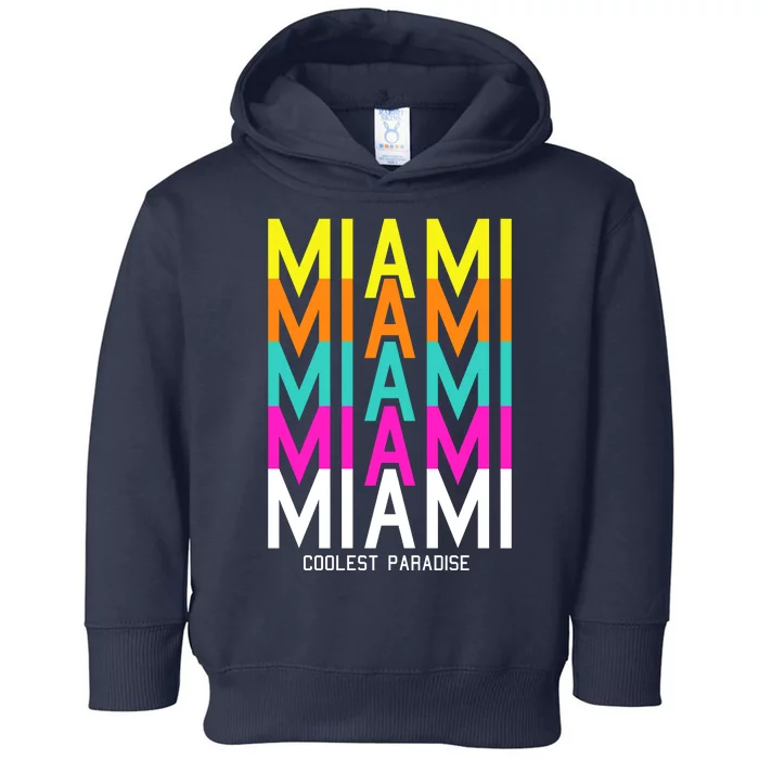 Miami Retro Repeat Toddler Hoodie