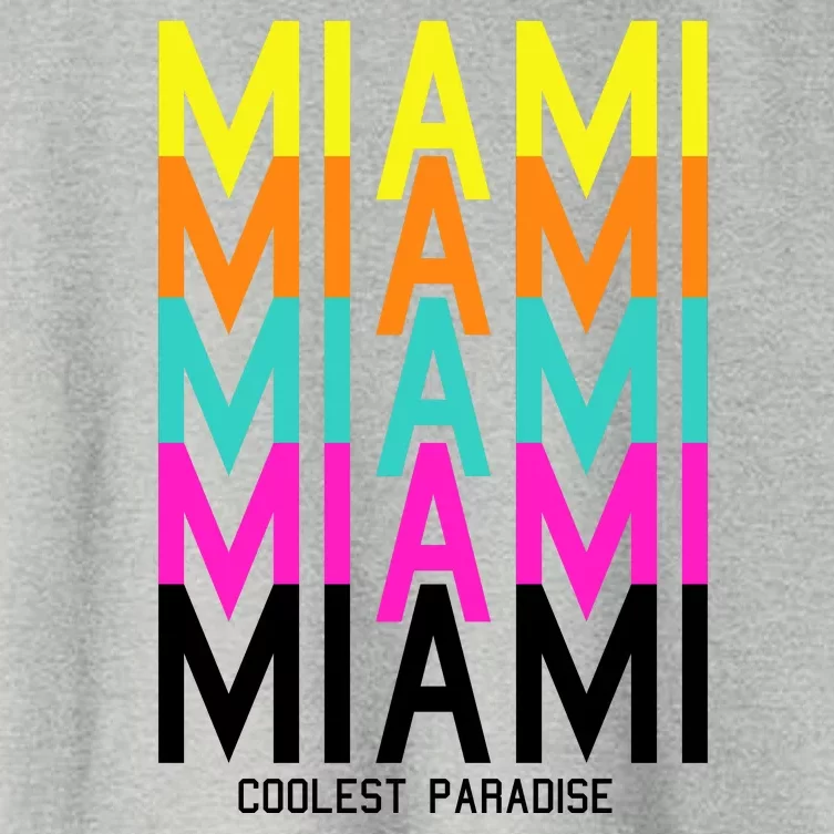 Miami Retro Repeat Women's Crop Top Tee