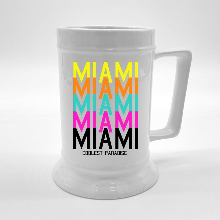 Miami Retro Repeat Front & Back Beer Stein