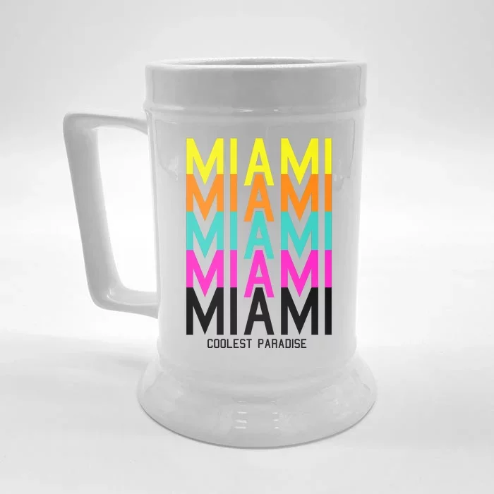 Miami Retro Repeat Front & Back Beer Stein