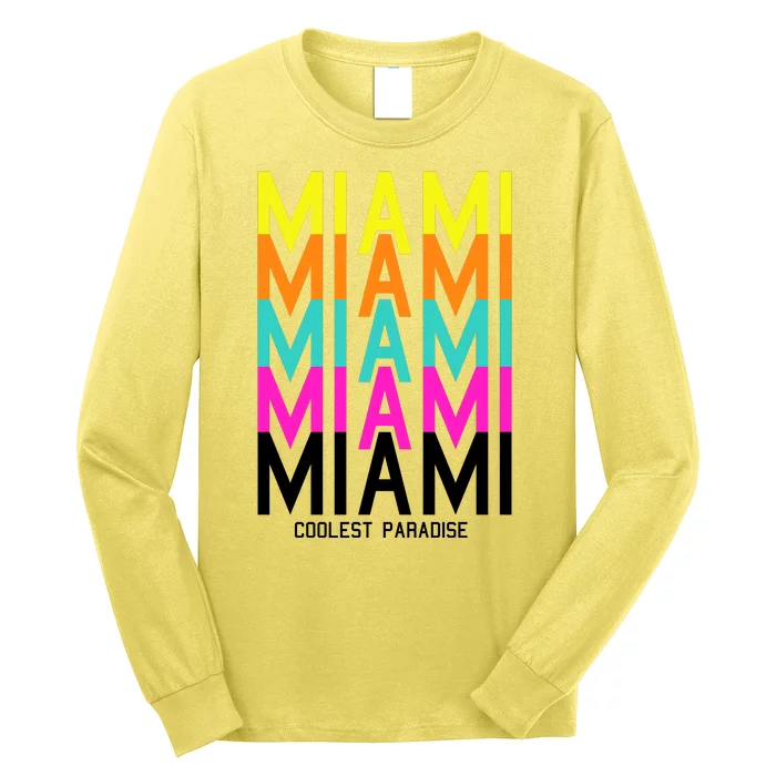 Miami Retro Repeat Long Sleeve Shirt