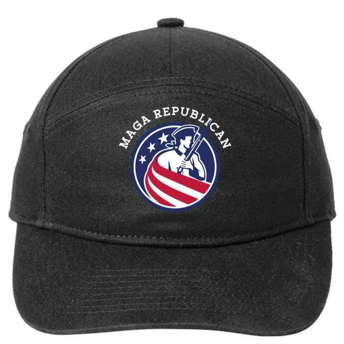 MAGA Republican Conservative Anti Biden 7-Panel Snapback Hat