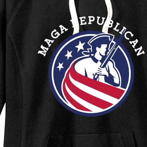 MAGA Republican Conservative Anti Biden Women's Fleece Hoodie