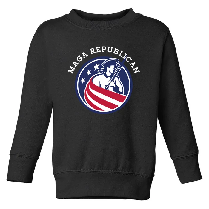 MAGA Republican Conservative Anti Biden Toddler Sweatshirt