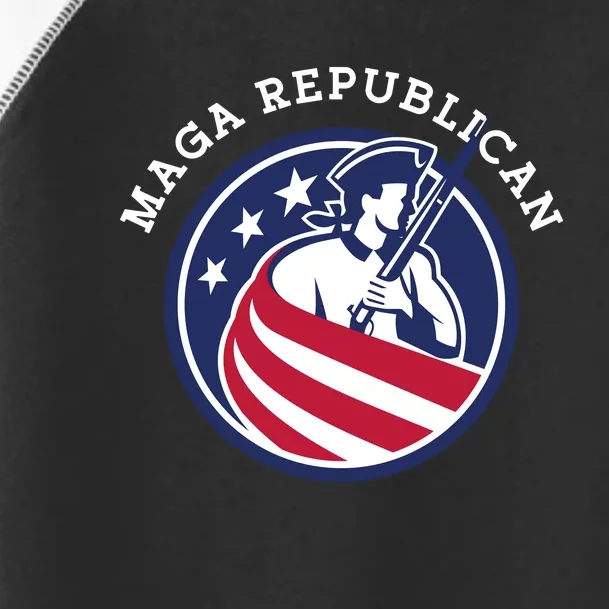 MAGA Republican Conservative Anti Biden Toddler Fine Jersey T-Shirt