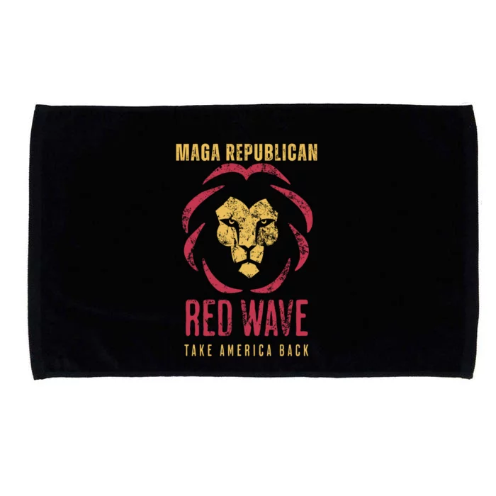 MAGA Republican Red Wave Conservative Anti Biden Microfiber Hand Towel