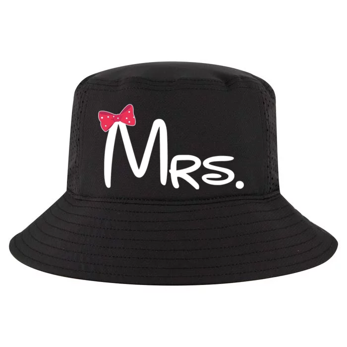 Mrs. Bow Tie Cute Matching Couples Cool Comfort Performance Bucket Hat