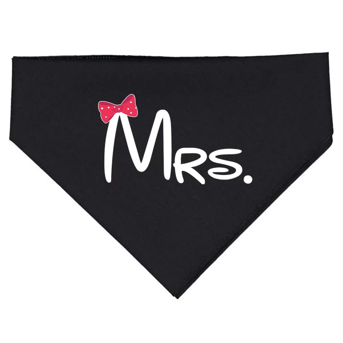 Mrs. Bow Tie Cute Matching Couples USA-Made Doggie Bandana