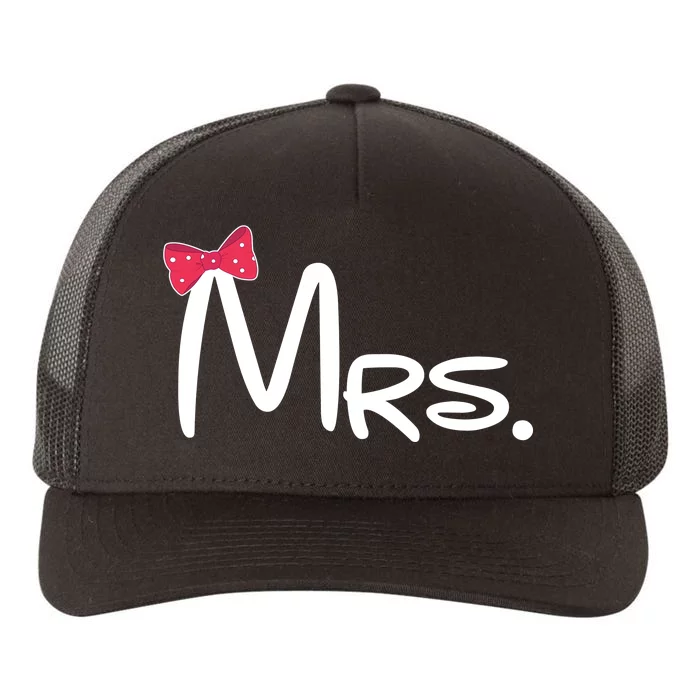 Mrs. Bow Tie Cute Matching Couples Yupoong Adult 5-Panel Trucker Hat