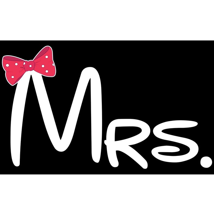 Mrs. Bow Tie Cute Matching Couples Bumper Sticker