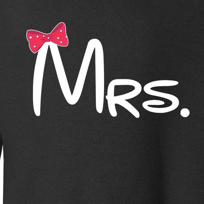 Mrs. Bow Tie Cute Matching Couples Toddler Sweatshirt