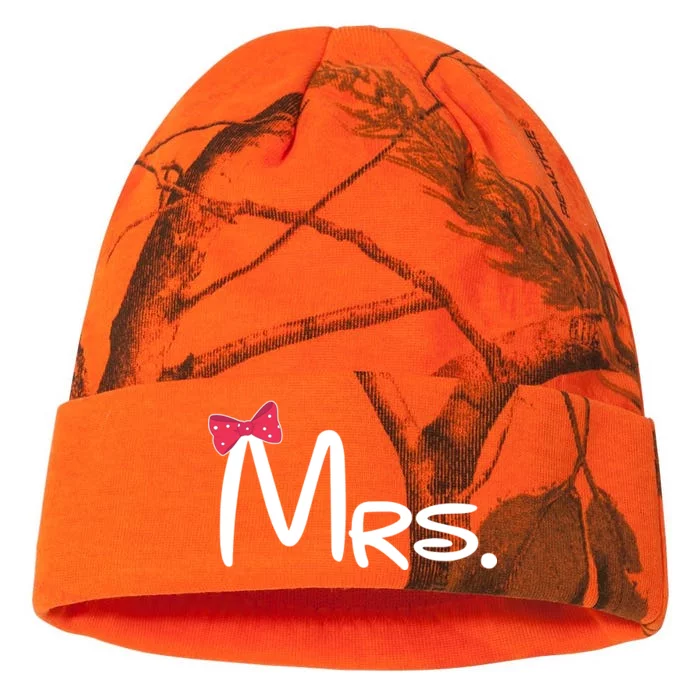 Mrs. Bow Tie Cute Matching Couples Kati - 12in Camo Beanie