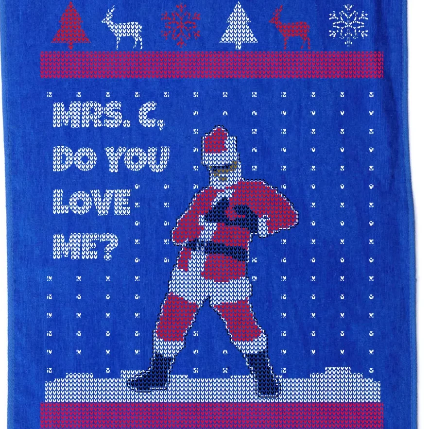 Mrs. C Do You Love Me Ugly Christmas Sweater Platinum Collection Golf Towel