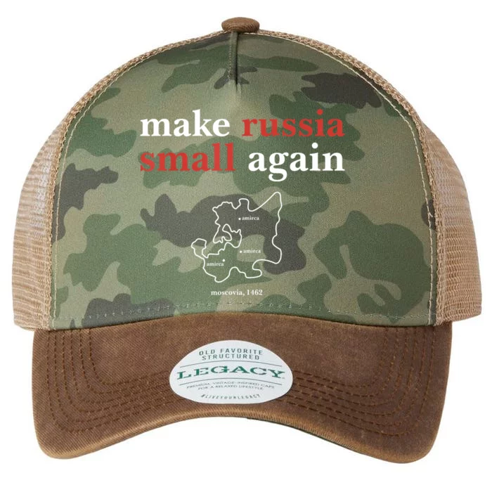 Make Russia Small Again Funny Make Russia Small Again Legacy Tie Dye Trucker Hat