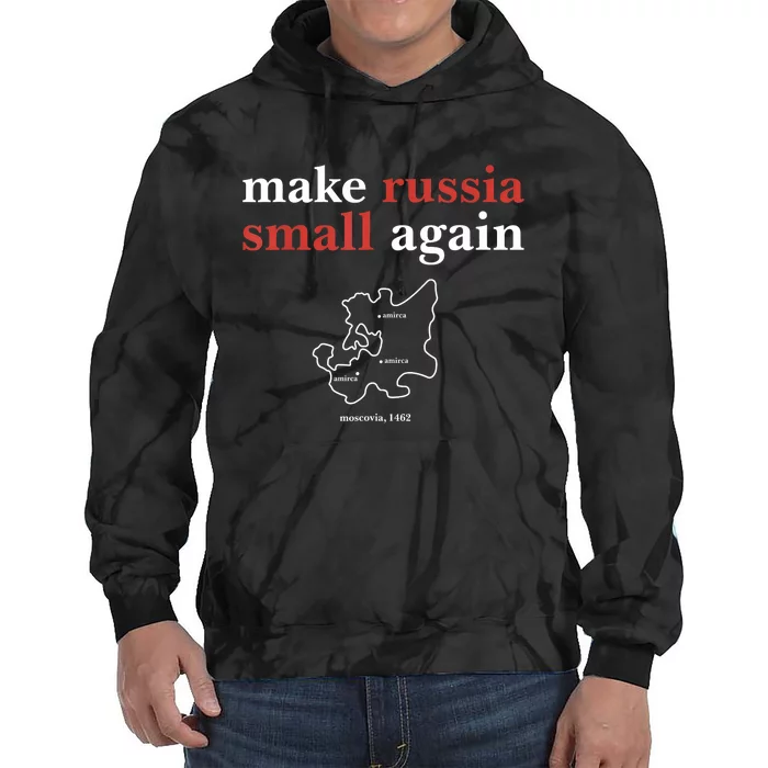 Make Russia Small Again Funny Make Russia Small Again Tie Dye Hoodie