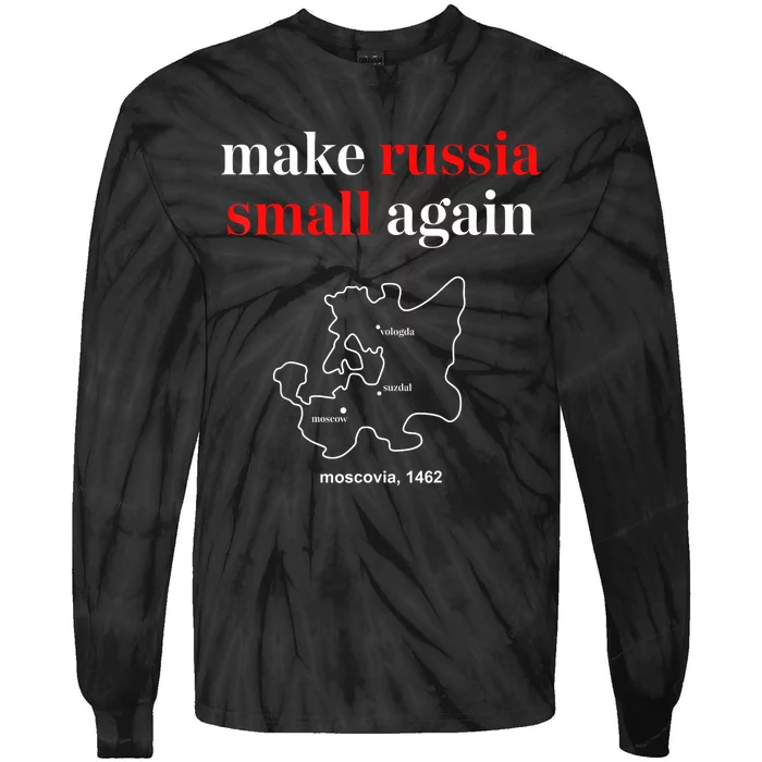 Make Russia Small Again President Volodymyr Zelensky Tie-Dye Long Sleeve Shirt