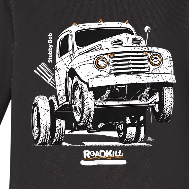 Motortrend Roadkill Stubby Bob Baby Long Sleeve Bodysuit